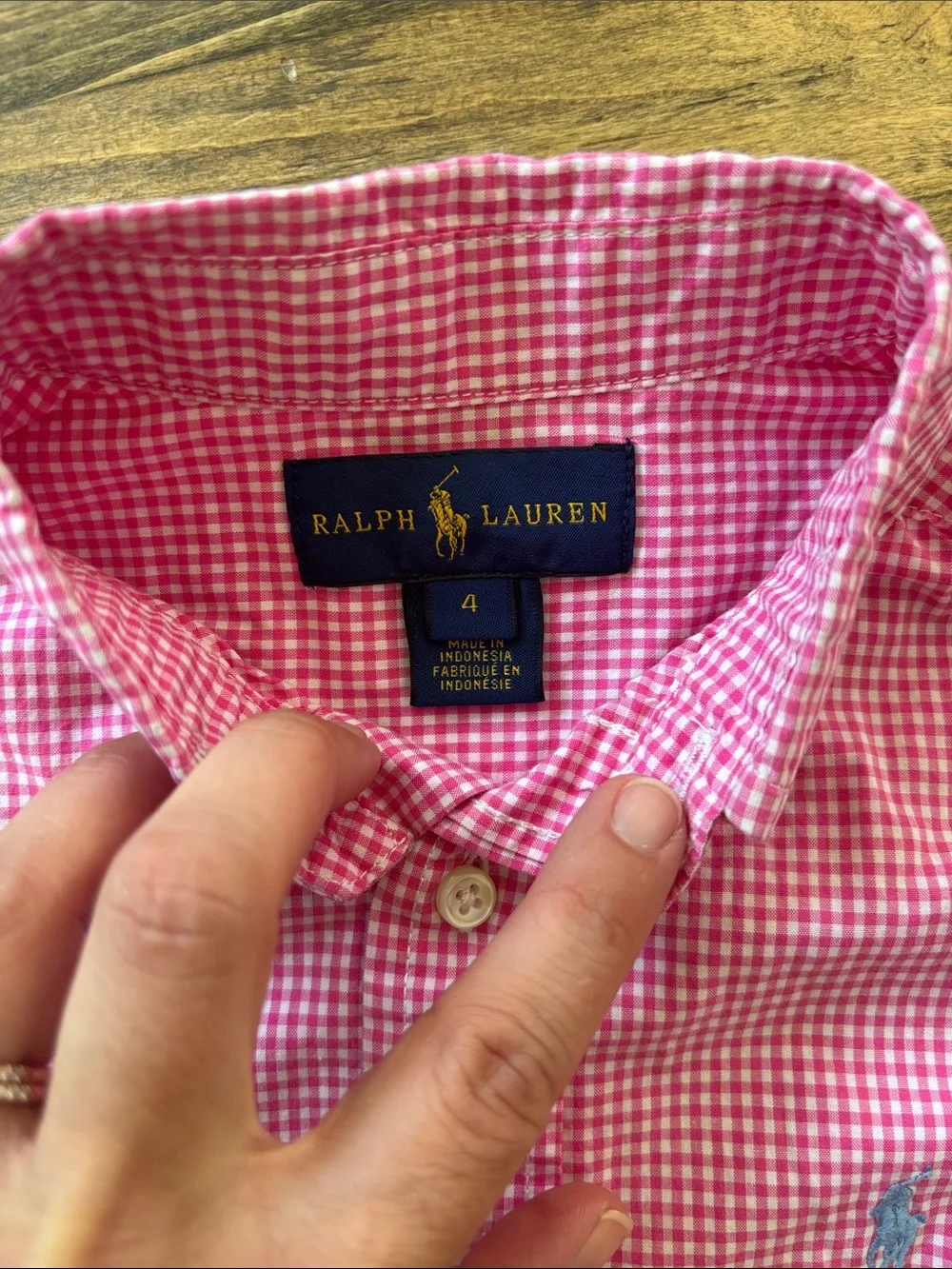 Boys Ralph Lauren Pink Gingham Button-Down Shirt